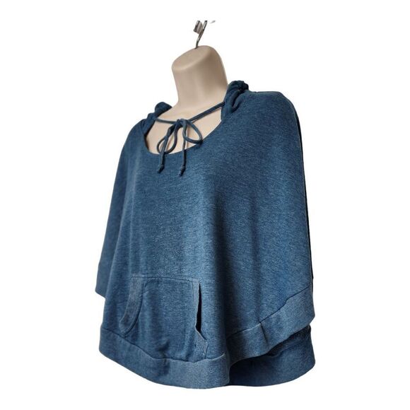 Roxy Cape Poncho Sweater Size XS Color Blue - Picture 3 of 10